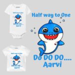 Halfway To One Shark Baby Outfit