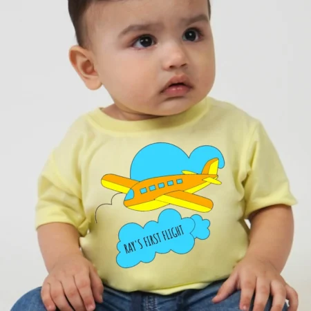 My First Flight Printed Baby Outfit
