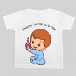Happy 1st Father Day Kid T-shirt | Knitroot