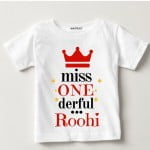 1st-birthday-T-shirts-Miss One Derful | Knitroot