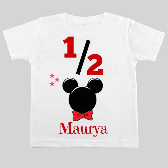 mickey 1/2 birthday t-shirt | Knitroot mickey 1/2 birthday t-shirt | Knitroot