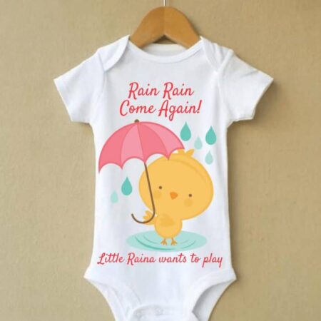personalised monsoon baby onesies | Knitroot