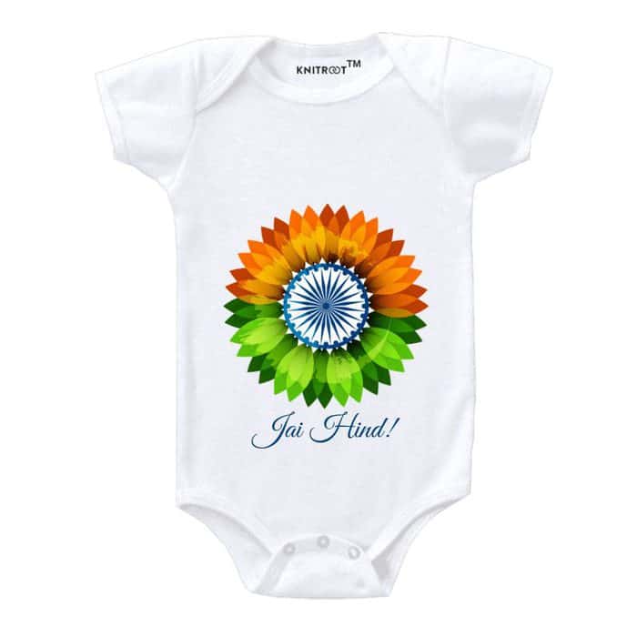 20 15 august independence baby romper | Knitroot