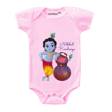 littlr krishna babies Janmashtami romper | Knitroot