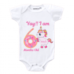 Baby-Romper-Romper-Full Sleeve-White-Unicorn-Knitroot