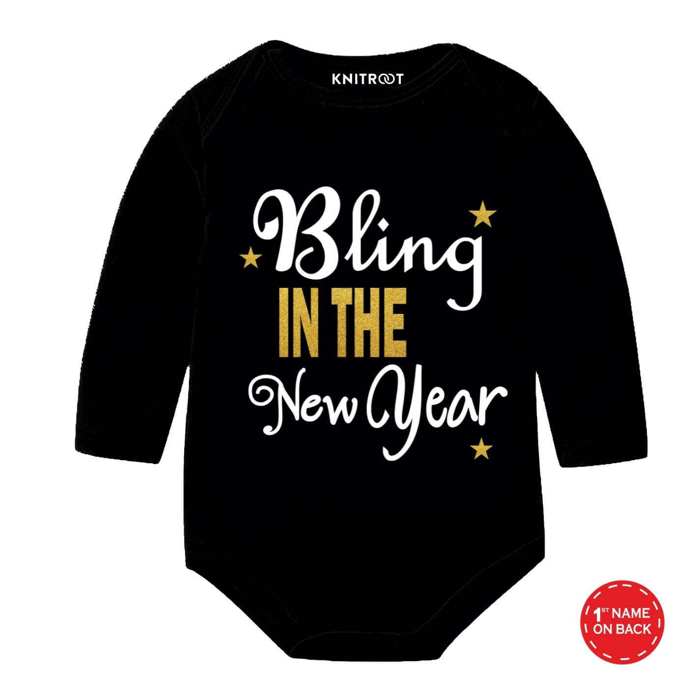 Bling In The New Year Glitter onesie