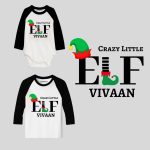 Christmas Special Crazy Little ELF Print Baby Outfit