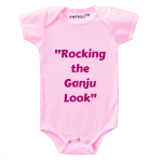 Rocking the ganju look-Baby-Romper-White-knitroot