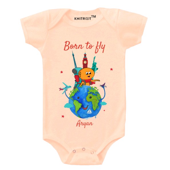 born to fly baby romper