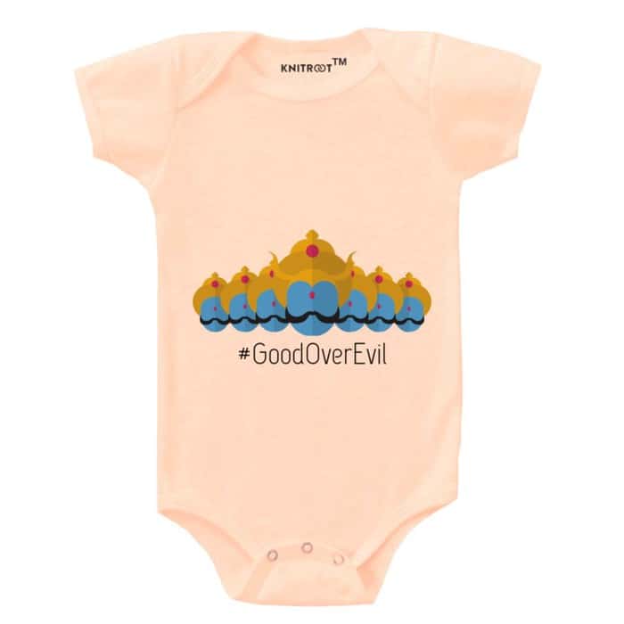good-or-evil-baby-romper-peach-knitroot