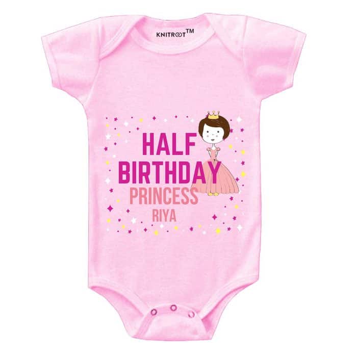 half-birthday-princess-baby-romper-pink-knitroot