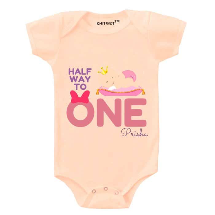half-way-one-baby-romper-peach-knitroot