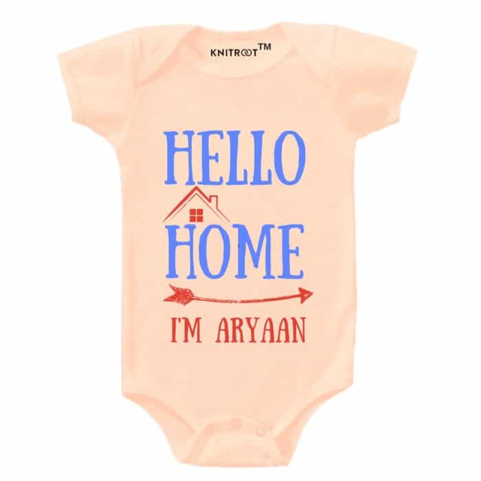 hello home baby onesie