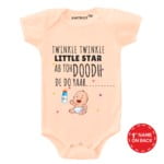 twinkle little star baby romper