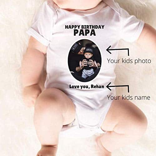 Custom Photo Onesie Personalised Photo Onesie Romper New Born Baby Knitroot
