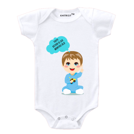 half birthday t shirt for baby boy