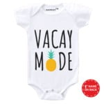 Knitroot Baby Romper White&Peach Color “vacay mode”