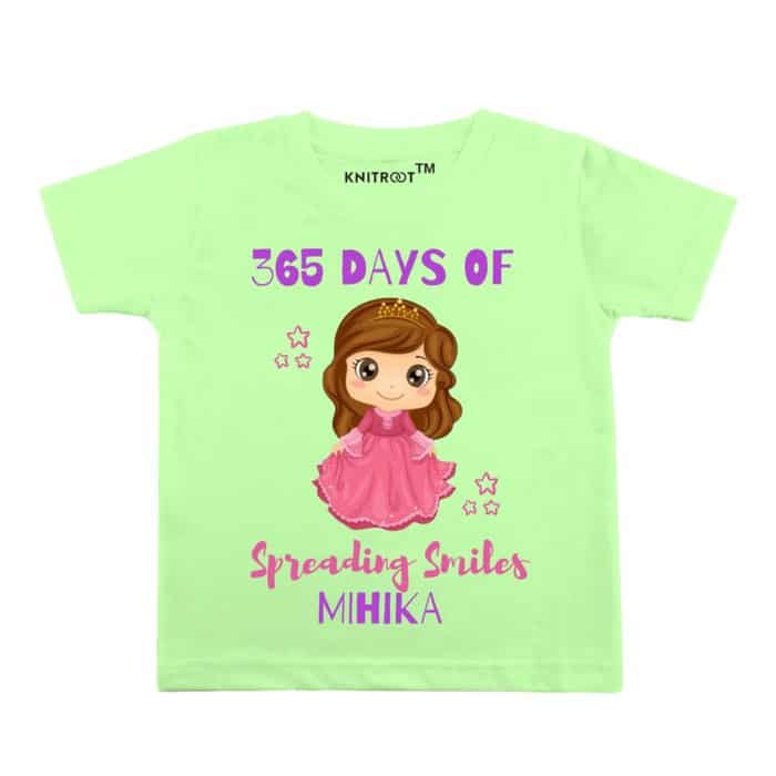 365-days-of-spreading-smile-mihika-kids-tshirt-green-knitroot