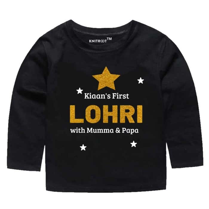 Baby's First Lohri Baby's First Lohri | Kid's T-shirt | Knitroot