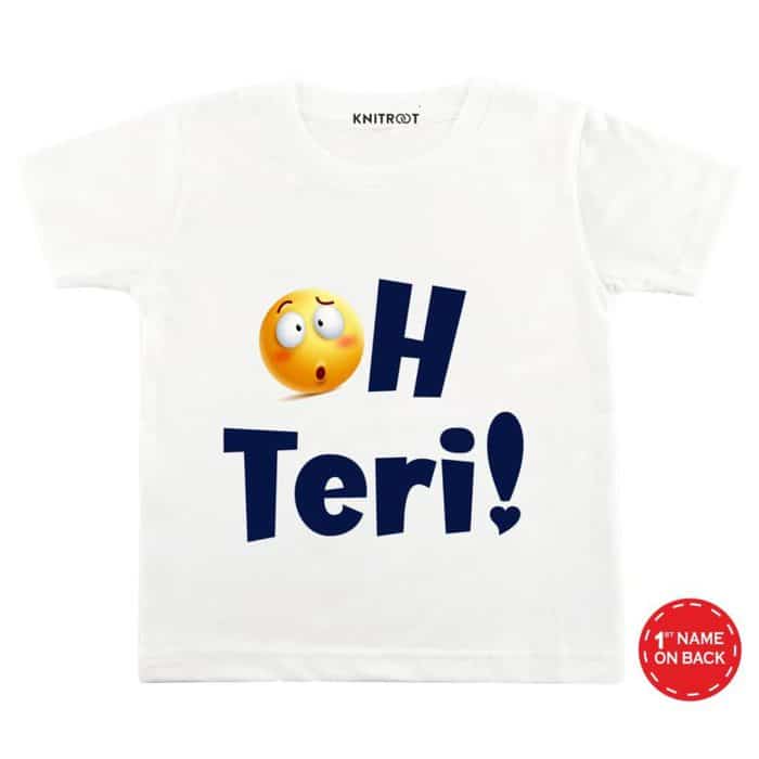 oh teri kids white t shirt