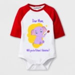 Mom will you be my valentine? Baby Romper