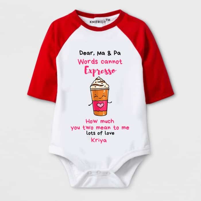 raglan valentine day special rompers