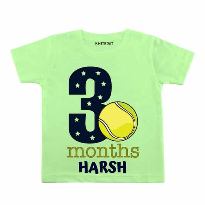3 month old sport green custom t shirt 3 month baby milestones