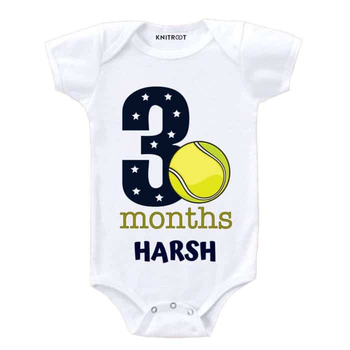 3 month old sport white onesies