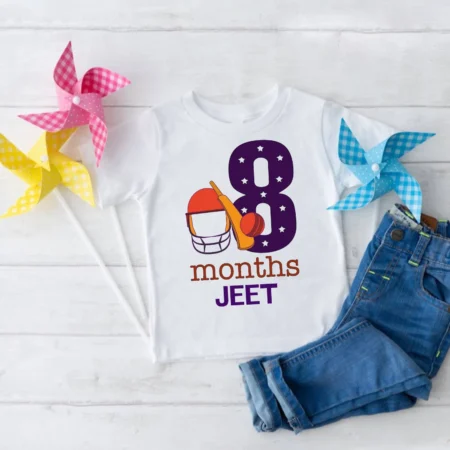 8 Months Baby Birthday T-shirt