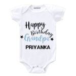 happy birthday gandpa kids romper
