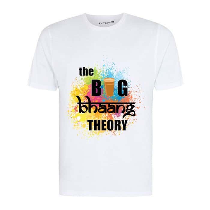 THE BIG BHAANG THEORY stated men's t shirt for holi party 2020