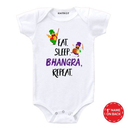 Eat sleep bhangra repeat - White