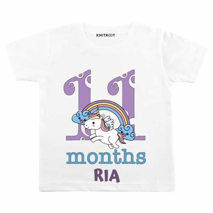 eleven month old newborn baby white t shirts