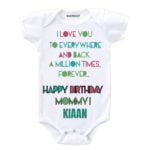 I Love You Happy Birthday Mommy! Baby Wear