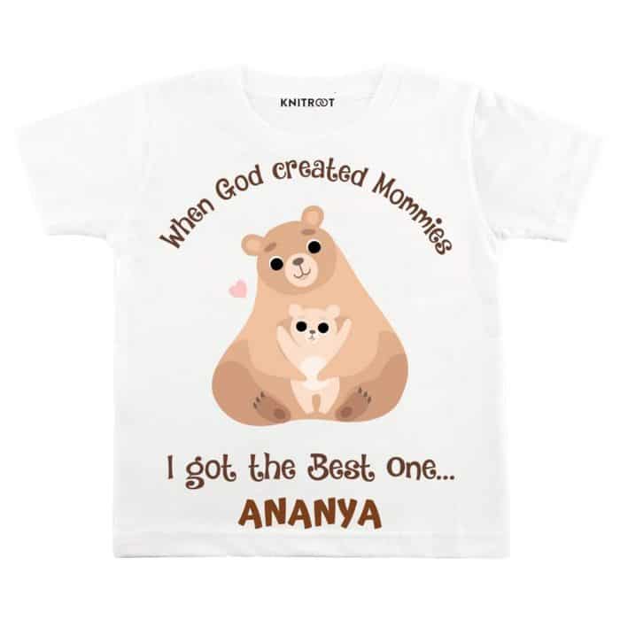 i got the best mommy white kids t shirt