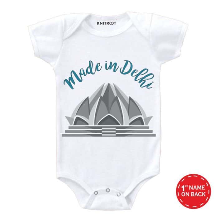 made in delhi customized baby romper