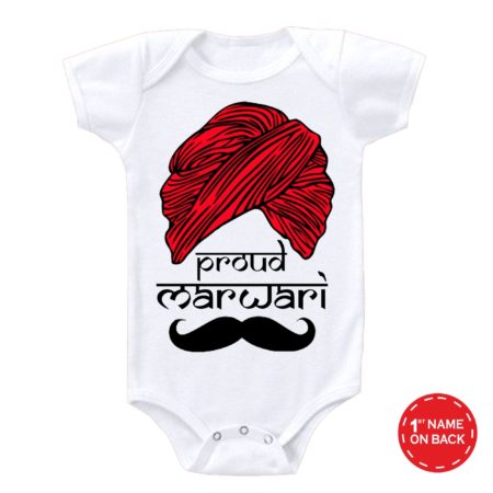 Proud Marwari Stated baby onesies