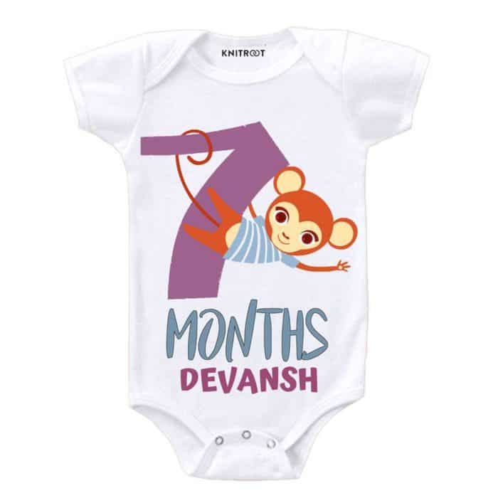 seventh month custom newborn baby romper.jpg 7 month baby dress