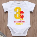 3 Month Birthday Superheroes Print