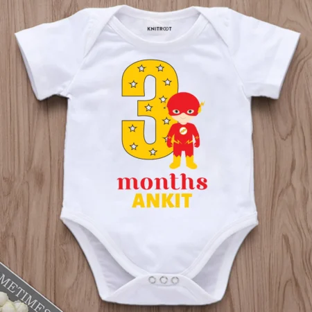 3 Month Birthday Superheroes Print