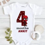 4 Month Birthday Superheroes Print