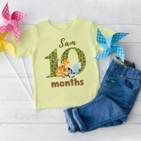 10 Month Birthday Animal Print