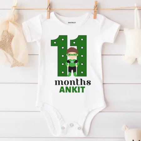 11 month birthday superheroes print