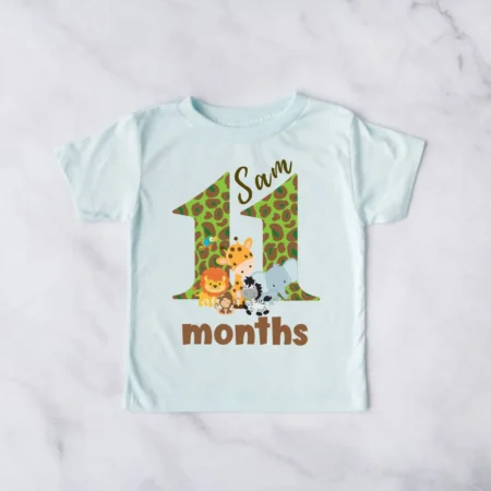 11 Month Birthday Animal Print