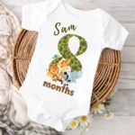 8 Month Birthday Animal Theme Outfit