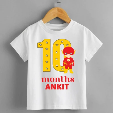 10 Month Birthday Superheroes Print