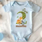 2 Month Birthday Animal Theme Onesie