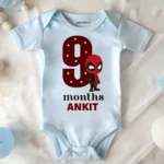 9 Month Birthday Superheroes Print