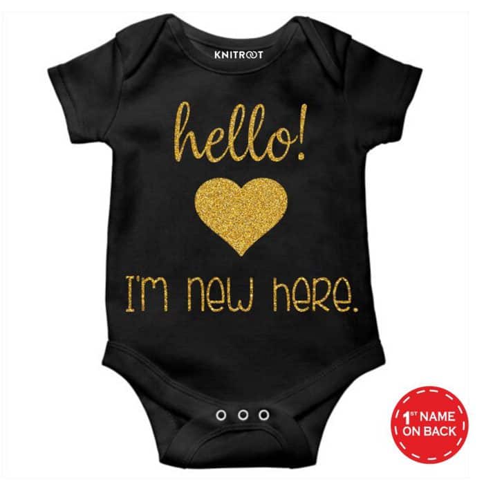 baby boy black romper