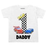 First Birthday Family Combo Outfits with car design
